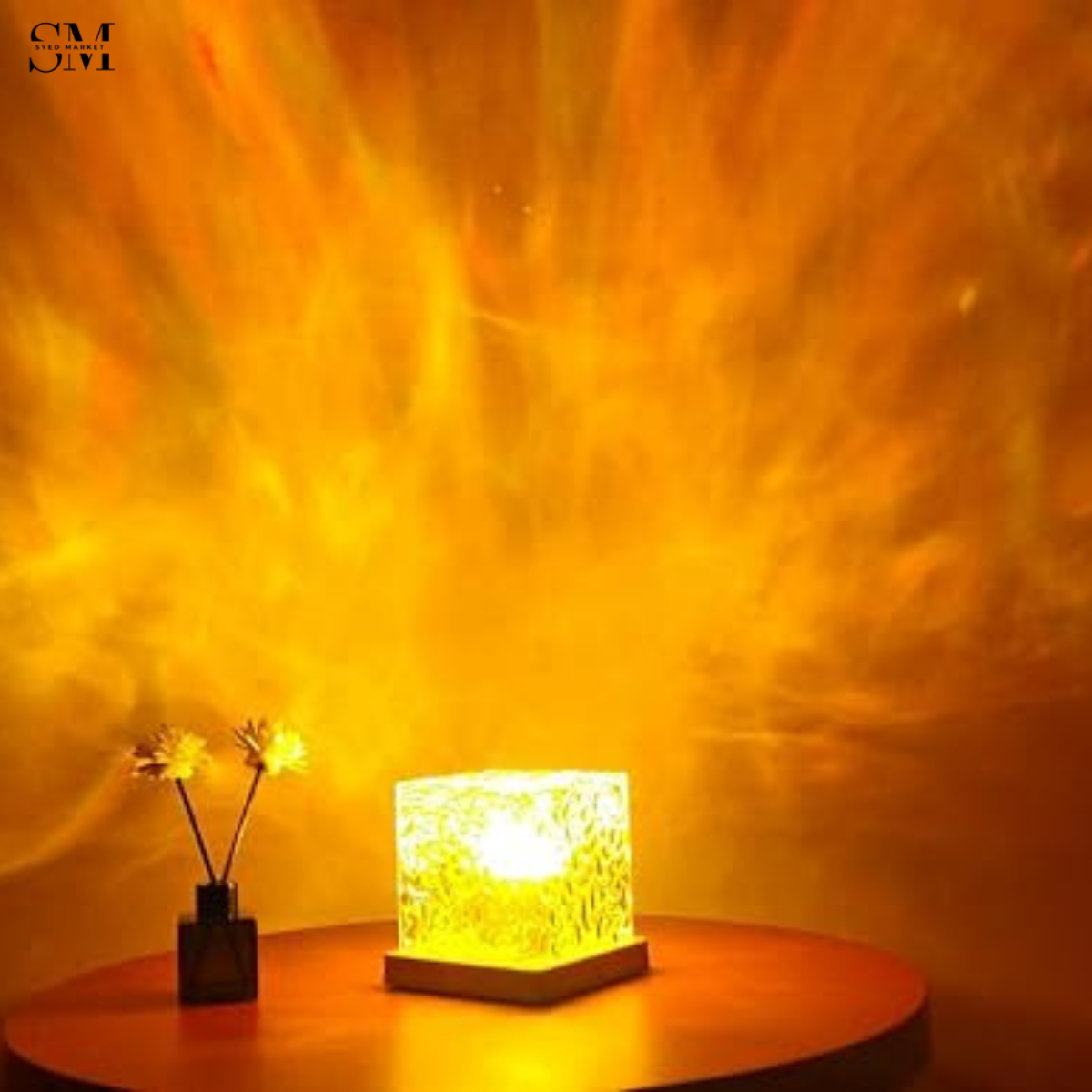 CRYSTAL WAVE LED LAMP – MODERN AURORA NIGHT LIGHT WITH REMOTE CONTROL