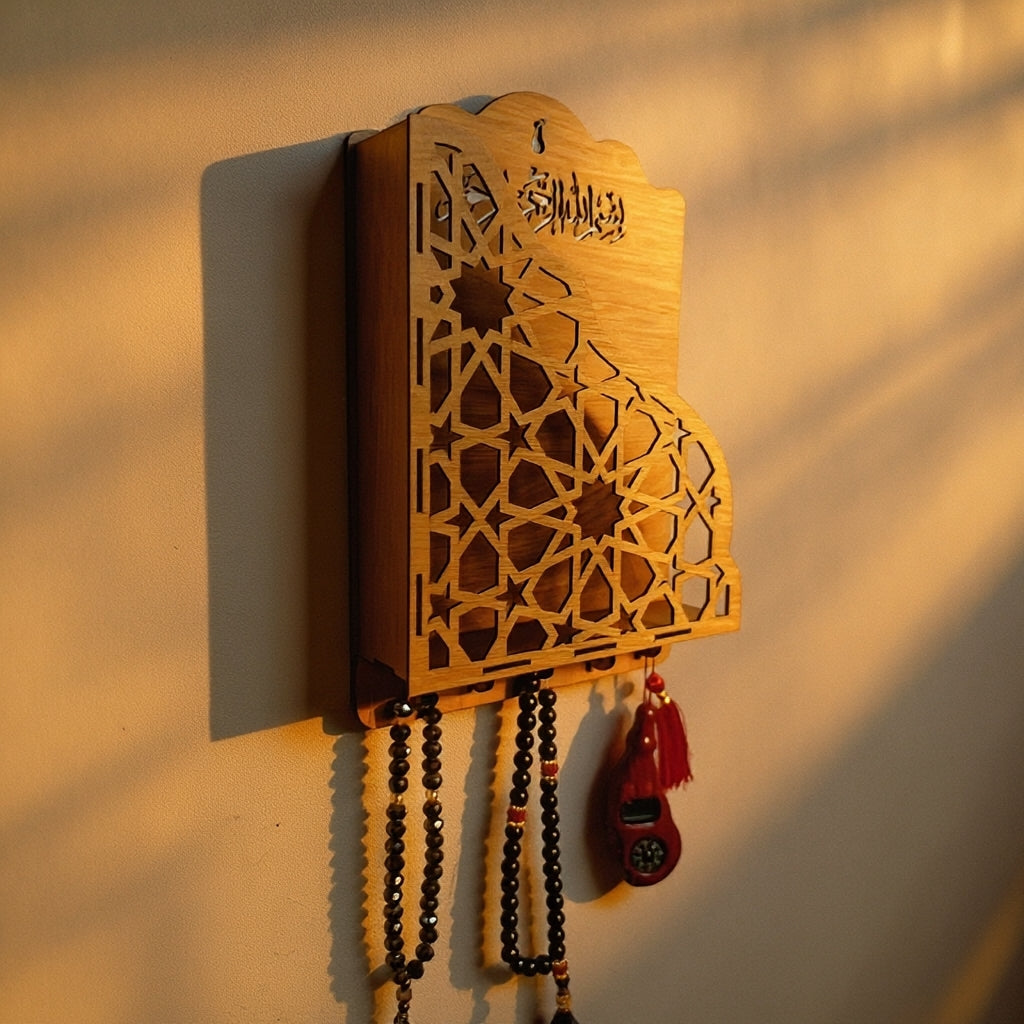 Islamic Quran & Tasbih Wall Organizer