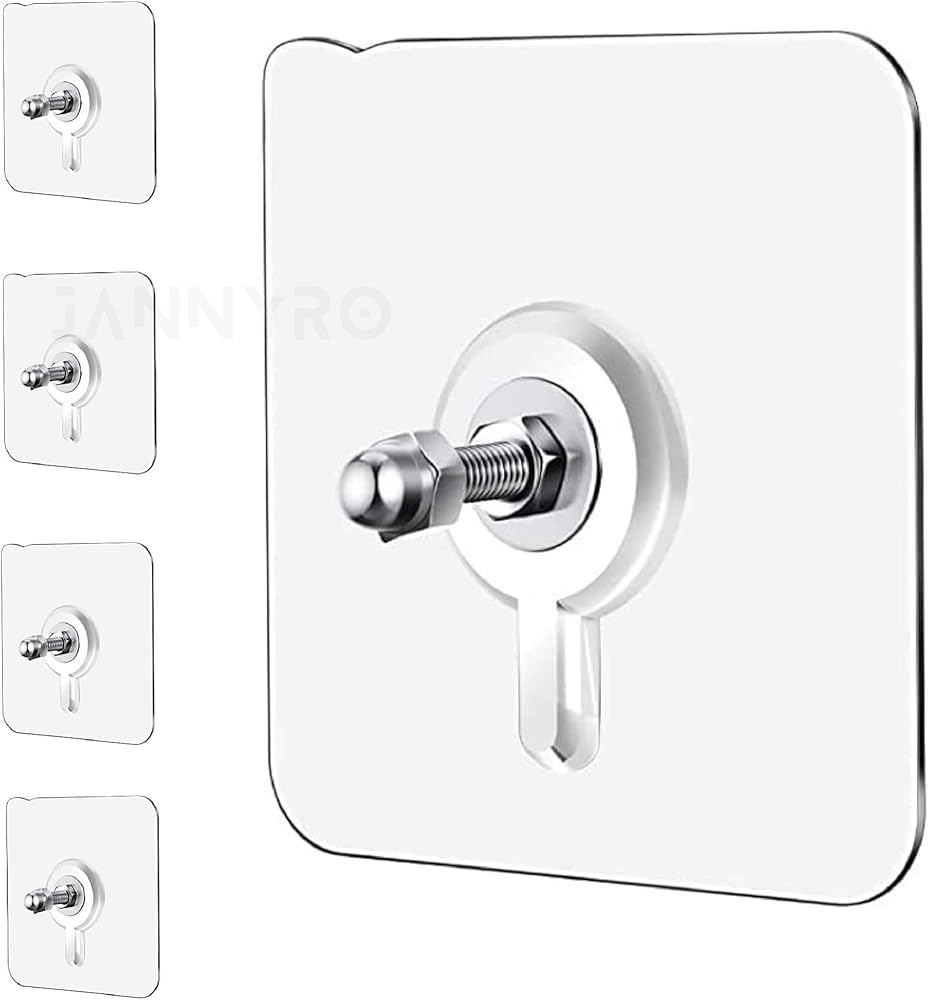 Transparent Waterproof Wall Hooks – Strong Adhesive, No Drilling Required (Pack Of 10)