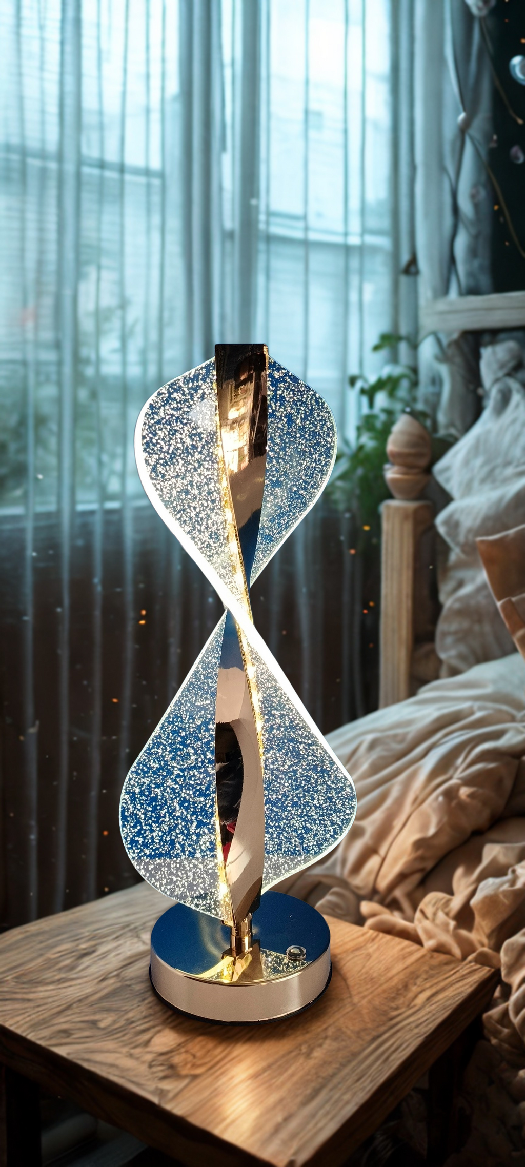 Aura Curve Modern Chargable LED Table Lamp