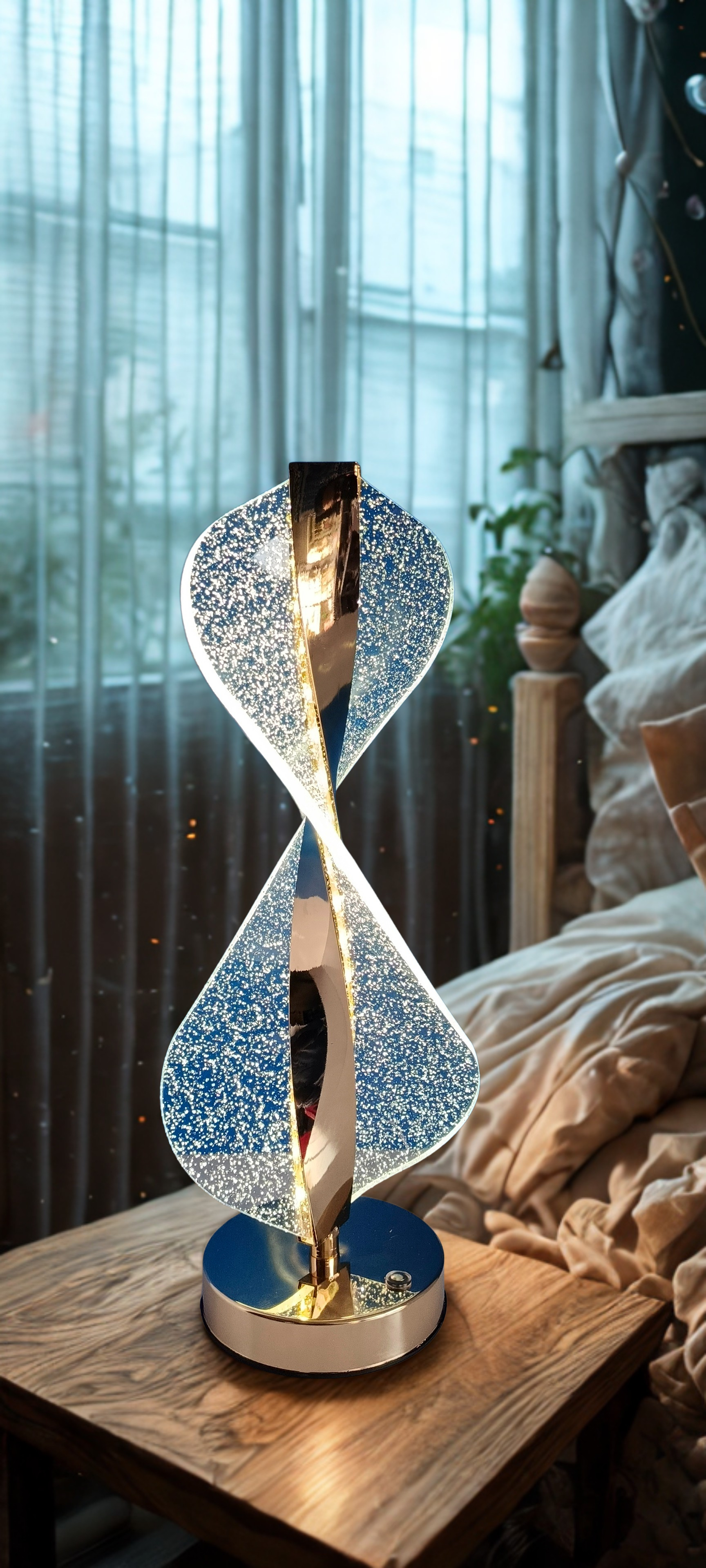 Aura Curve Modern Chargable LED Table Lamp