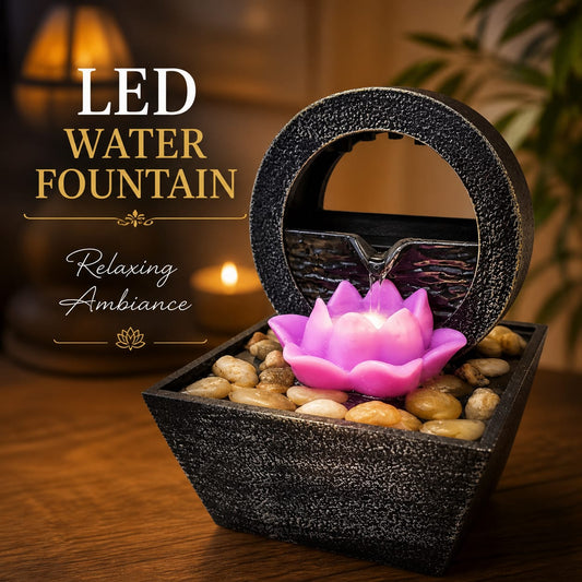 USB LED Water Fountain – Calm & Aesthetic Decor