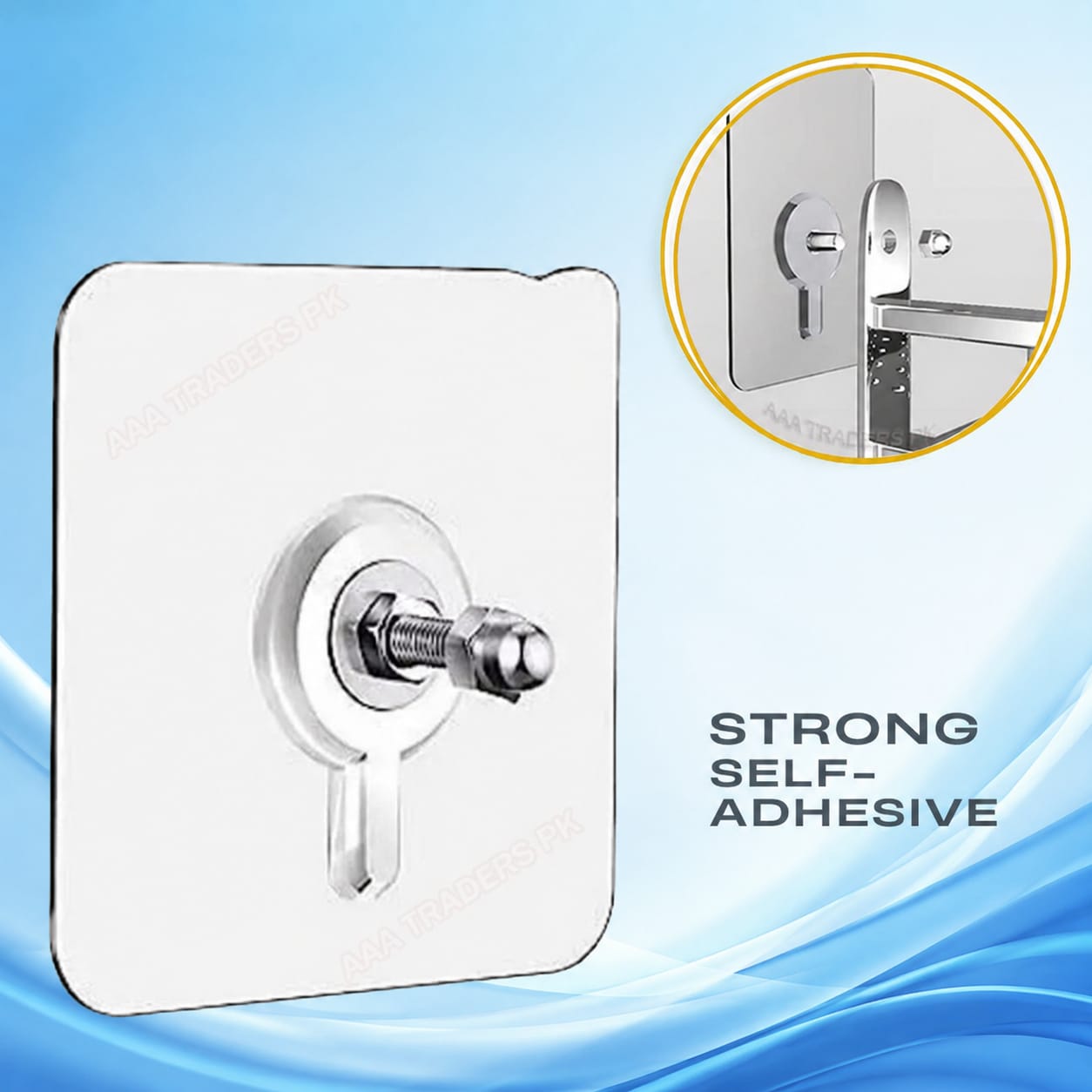 Transparent Waterproof Wall Hooks – Strong Adhesive, No Drilling Required (Pack Of 10)