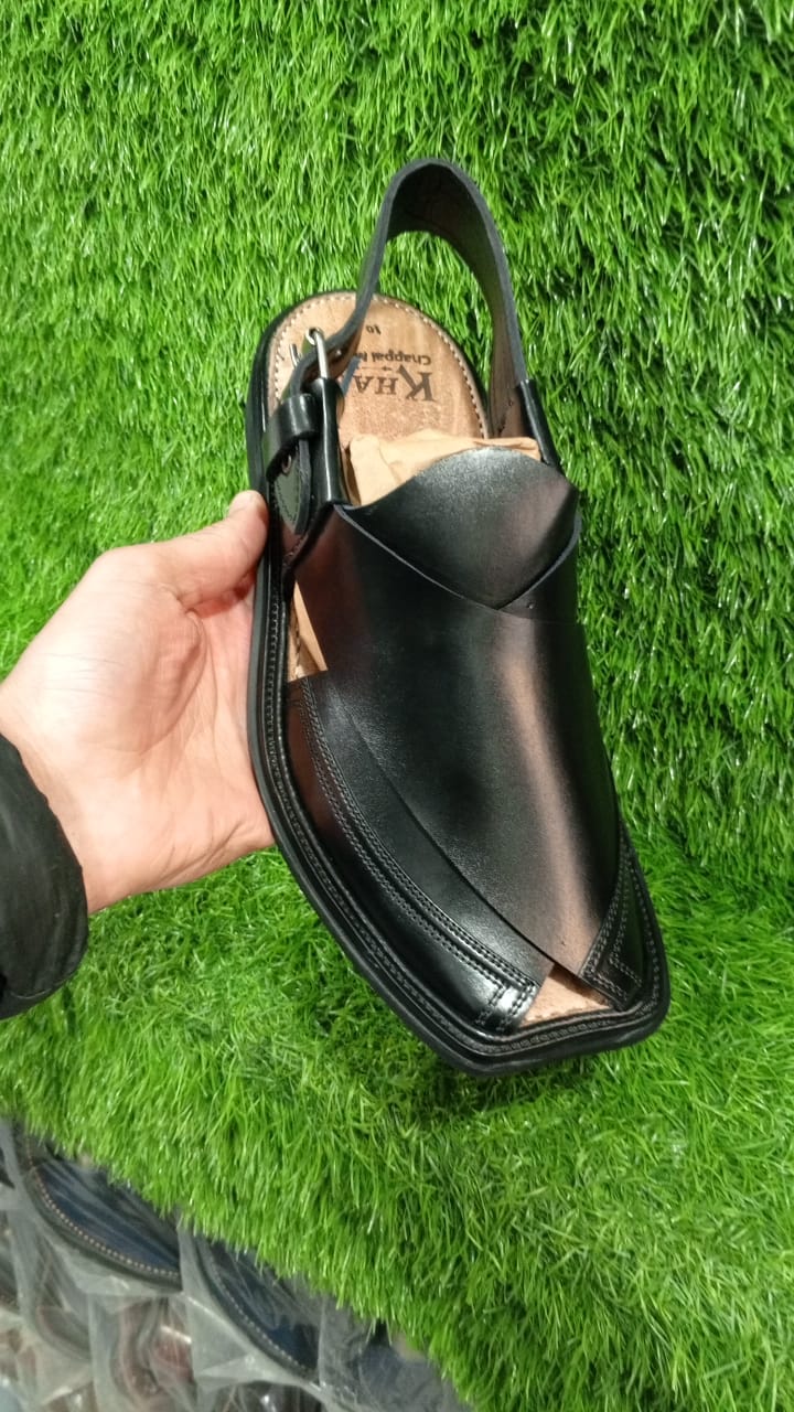 Beautiful black peshawari chapal